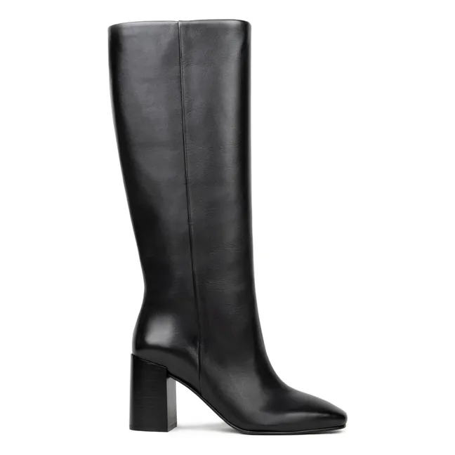Botas Hisaé de piel de cordero | Negro