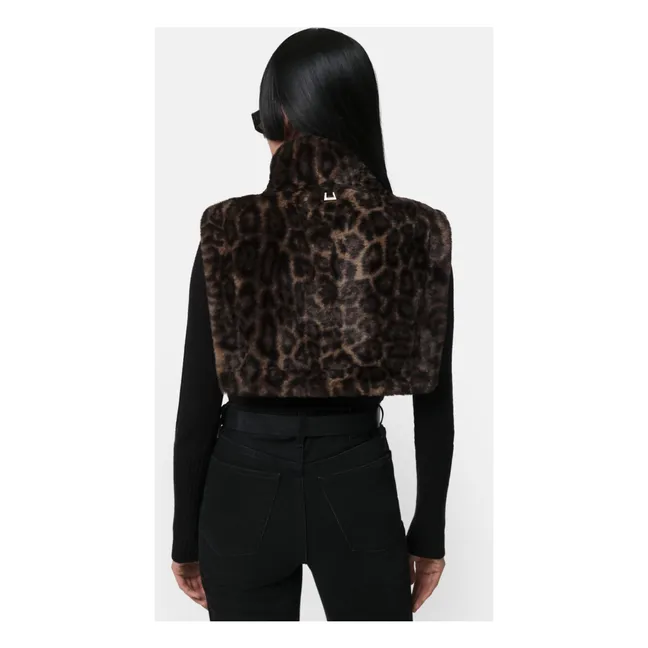 Pettorina Jamie Leopard Fibre riciclate | Marrone