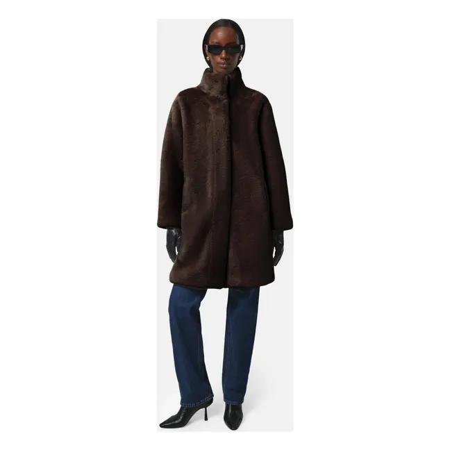 Blair Coat Fibra reciclada | Marrón