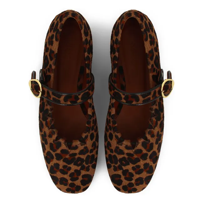 Ballerinas Ginger Leopard | Brown