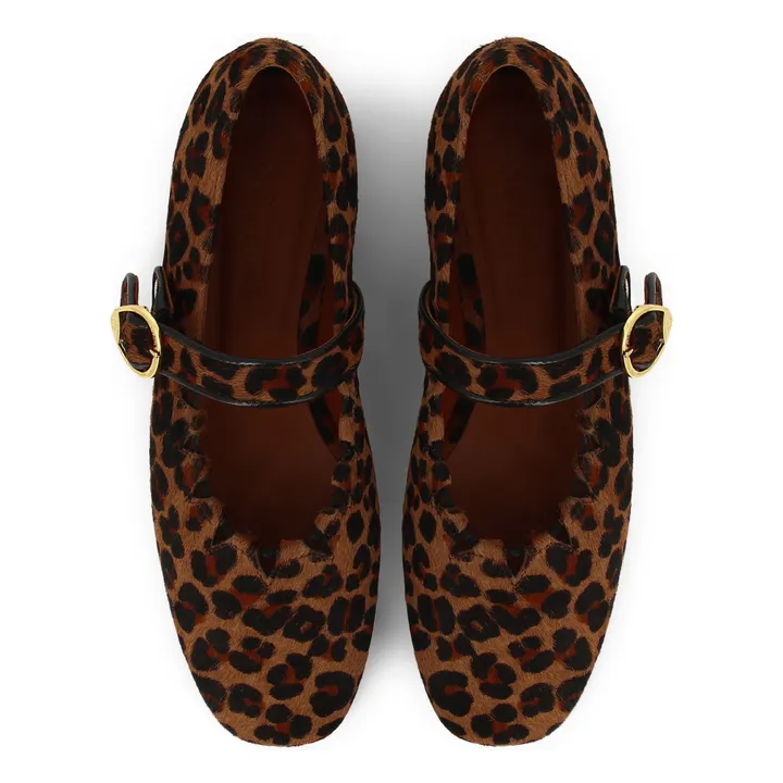 Ballerines Ginger Léopard | Marron- Image produit n°3