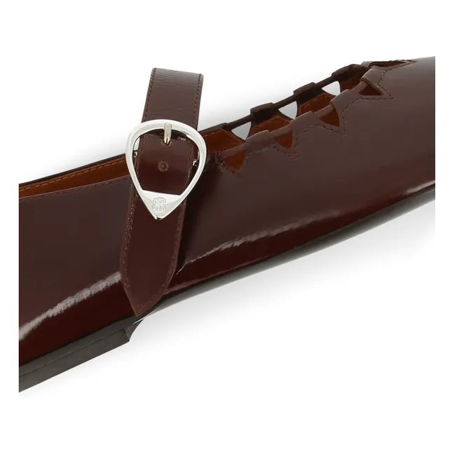 Ballerinas Ginger Vernis | Chocolate