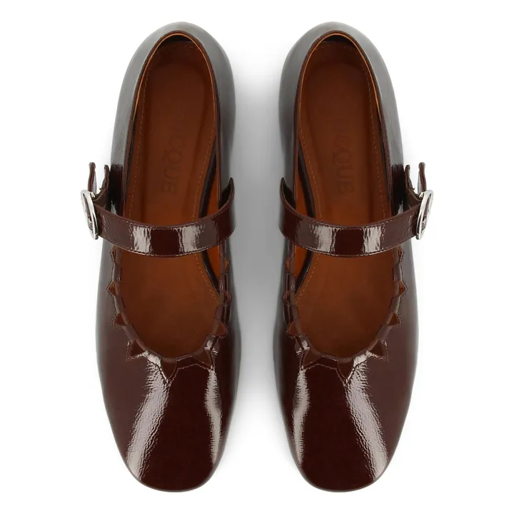 Ballerines Ginger Vernis | Chocolat- Image produit n°2