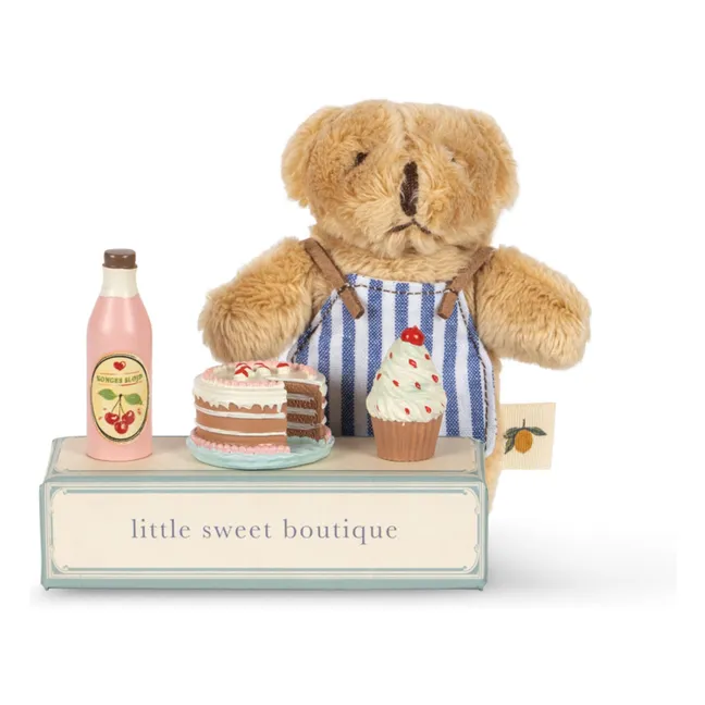 Ourson et sa boutique | Bleu