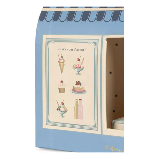 Ourson et sa boutique | Bleu