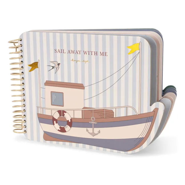 Livre de coloriage magique Rock my boat | Bleu