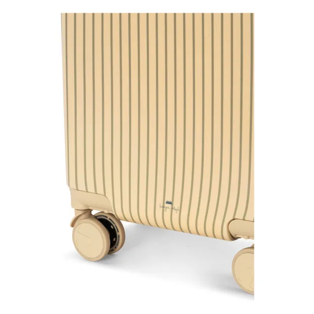 Stripes suitcase | Beige