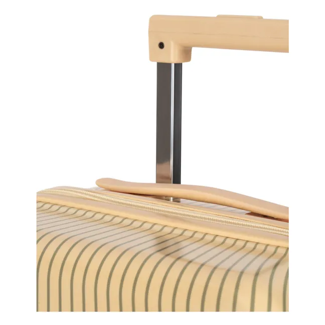 Stripes suitcase | Beige