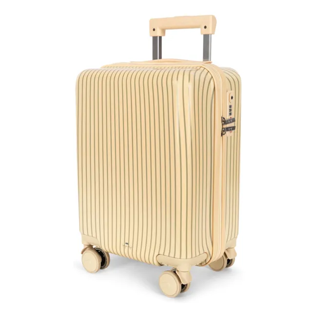Stripes suitcase | Beige