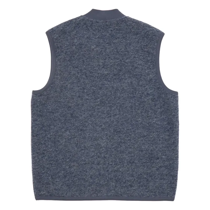 Sleeveless Zipped Vest | Steel- Product image n°1