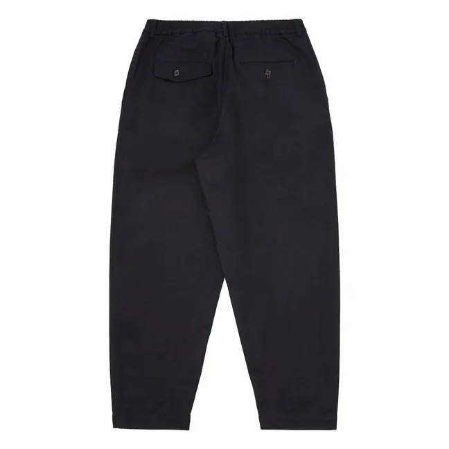 Pantaloni a pieghe Track | Blu marino