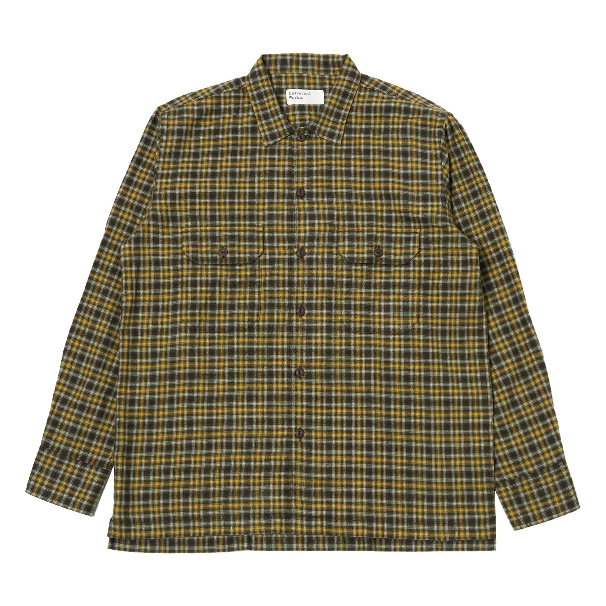 Universal Works Brown Utility Shirt