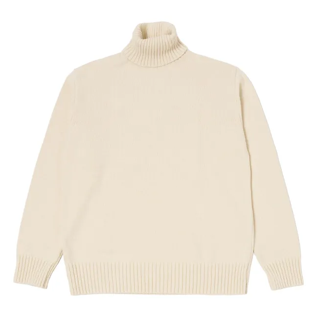 Maglia a collo alto  | Ecru