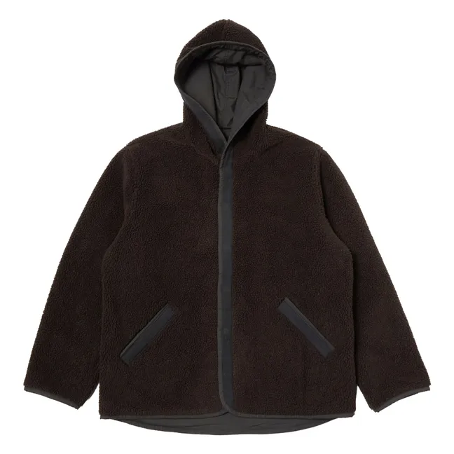 Veste Réversible Simple Capuche  | Marron