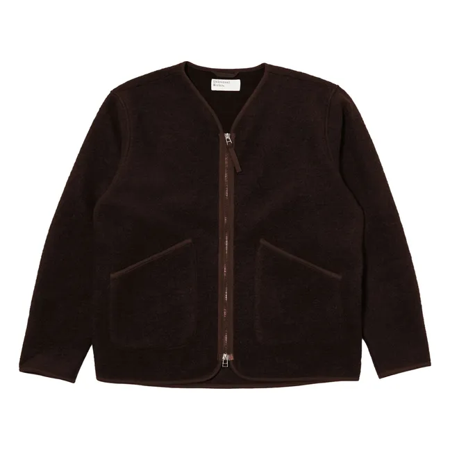 Giacca con zip foderata | Marrone