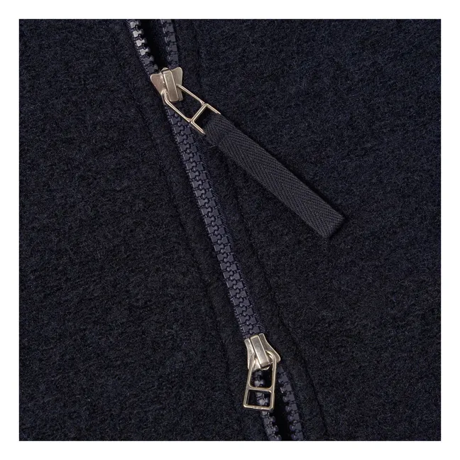 Bomber con zip | Blu marino