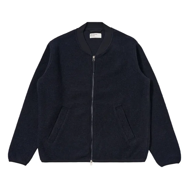 Bomber con zip | Blu marino