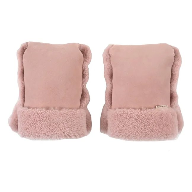 Guanti da carrozzina in pelle di agnello | Rosa