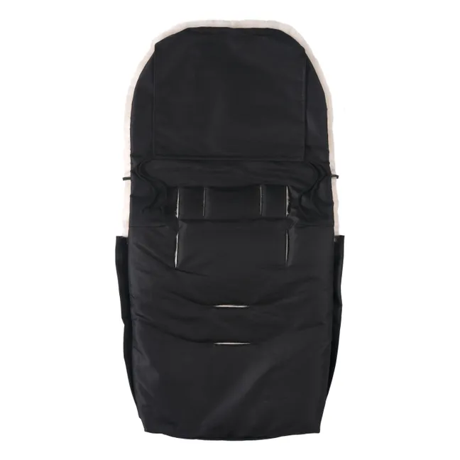 Universal fixed harness footmuff in lambskin | Milk