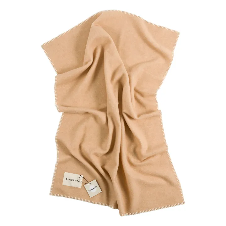 Couverture en laine mérinos | Peanut- Image produit n°1