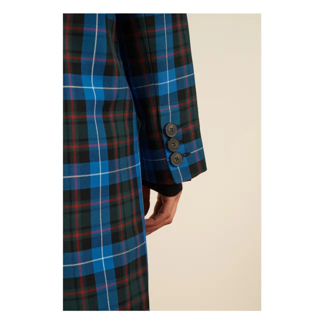 Manteau Cesar Carreaux | Bleu