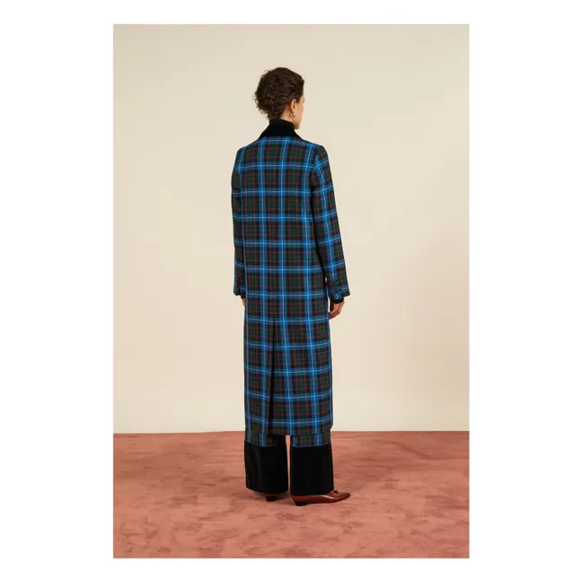 Manteau Cesar Carreaux | Bleu