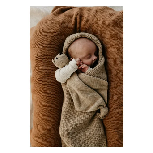 Freddie Merino Wool Blanket | Terracotta