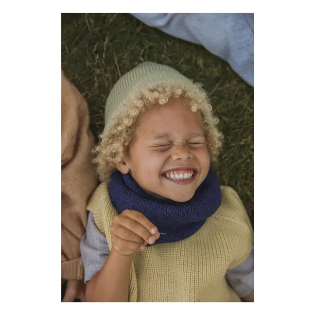 Snood Gigi Laine Mérinos | Bleu marine