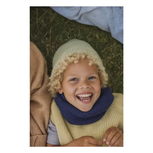 Snood Gigi Laine Mérinos | Bleu marine