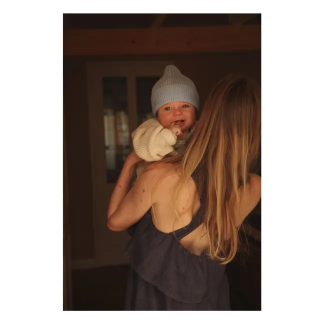 Bonnet Fonzie Laine Mérinos | Bleu Clair