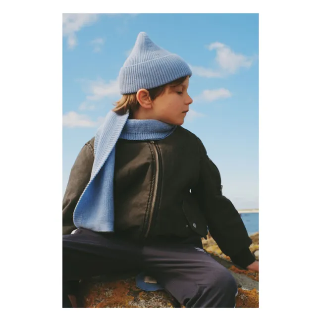 Bonnet Fonzie Laine Mérinos | Bleu Clair