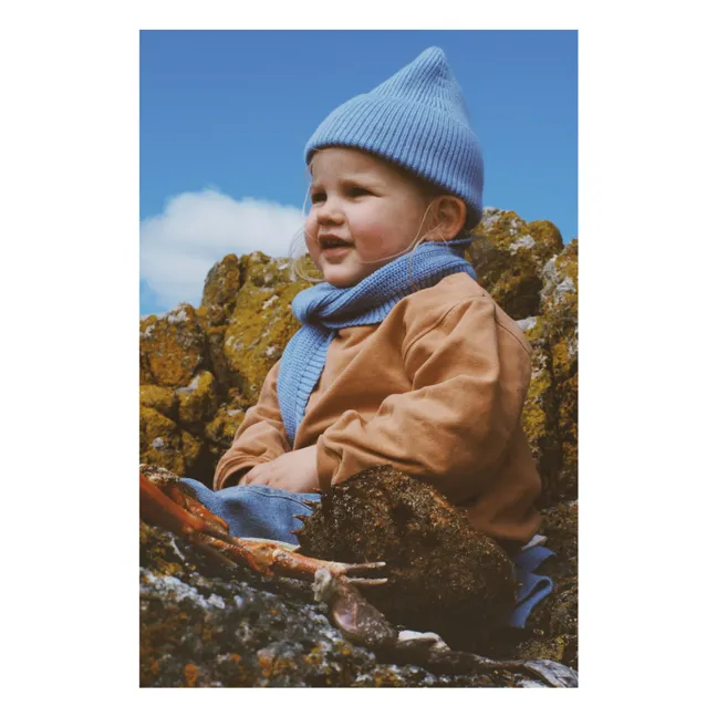 Bonnet Fonzie Laine Mérinos | Bleu Clair