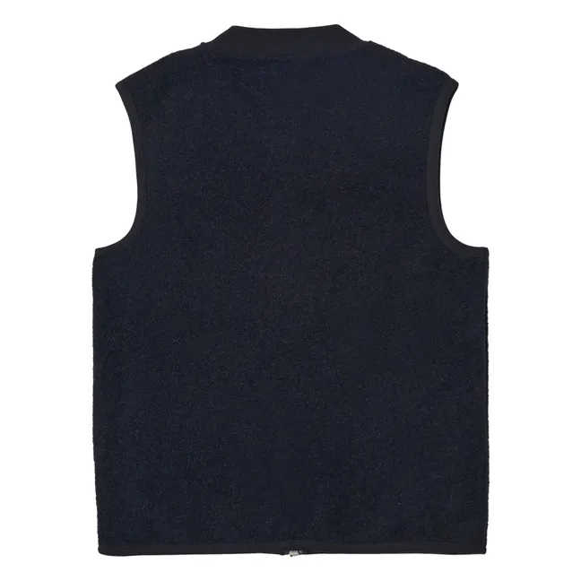 Gilet Zippé Sans Manches | Bleu marine