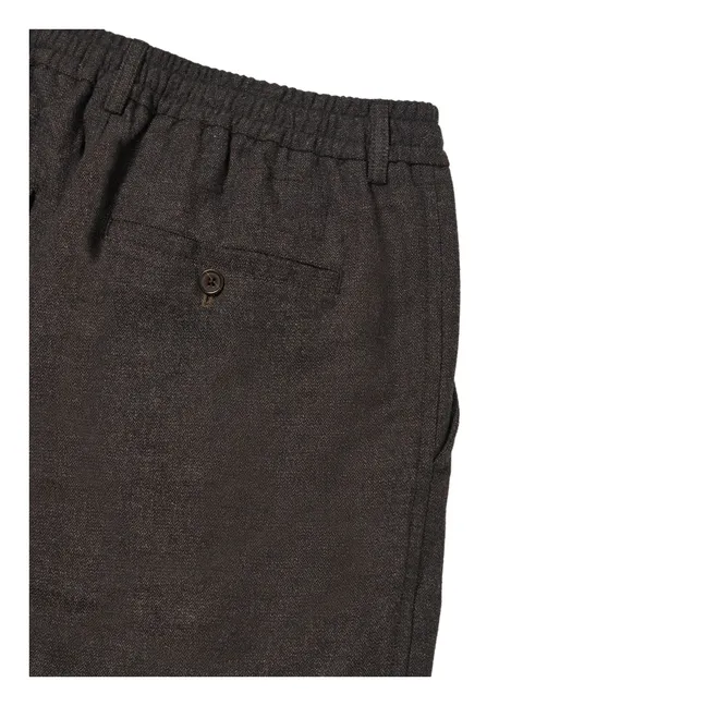 Pantalon Plissé Track | Marron