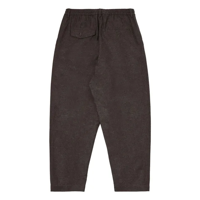 Pantaloni a pieghe Track | Marrone