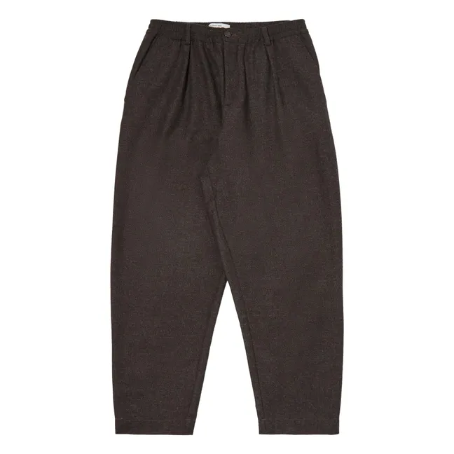 Pantalon Plissé Track | Marron