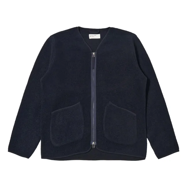 Giacca con zip foderata | Blu marino