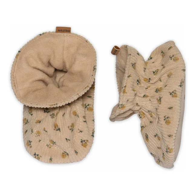 Flower Slippers | Brown