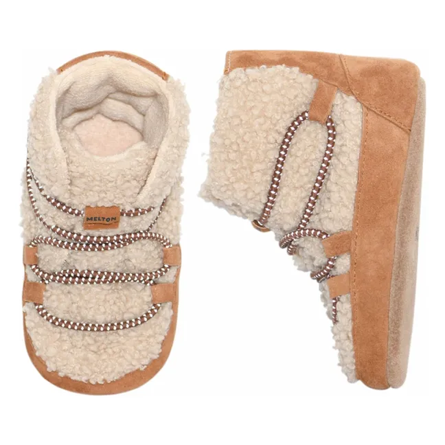 Stiefeletten Teddy | Beige