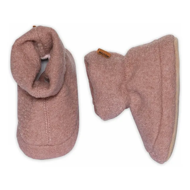 Chaussons Wolly Laine | Rose