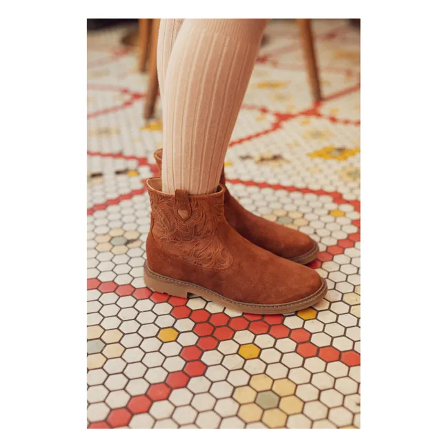 Bottines Sister Cover Velours | Marron