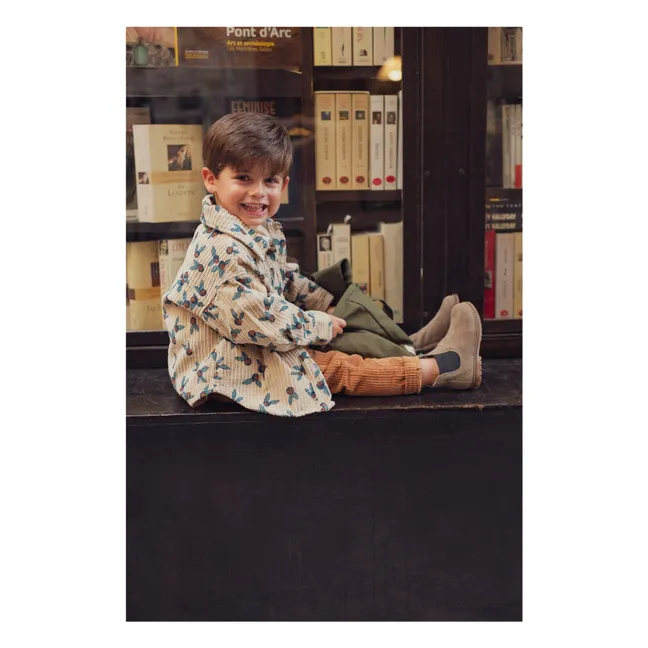 Bottines Bob Jod Zip Velours | Kaki