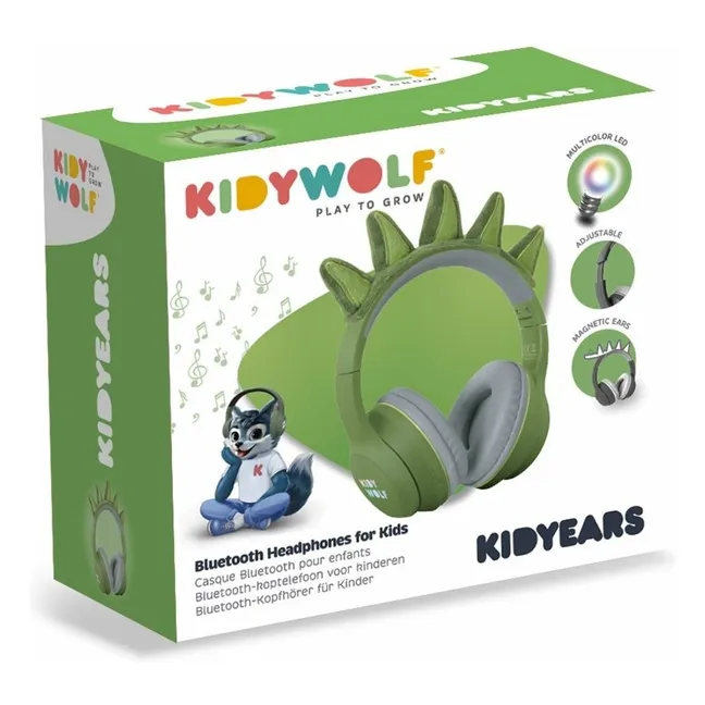 Auriculares para dinosaurios | Verde