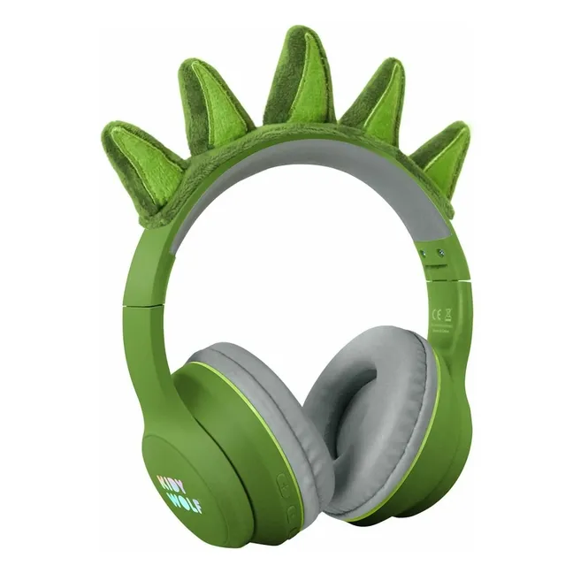 Casque audio Dinosaure | Vert