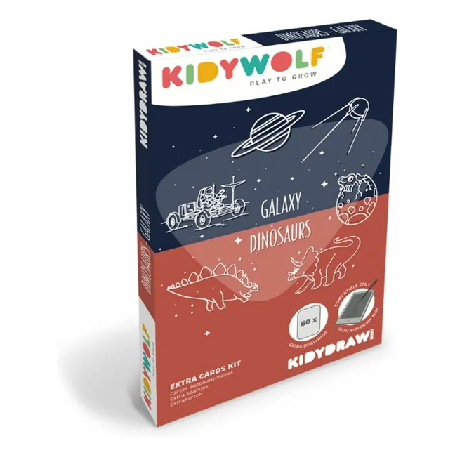 Nachfüllpackung für Kidydraw Mini - Galaxie und Dinosaurier