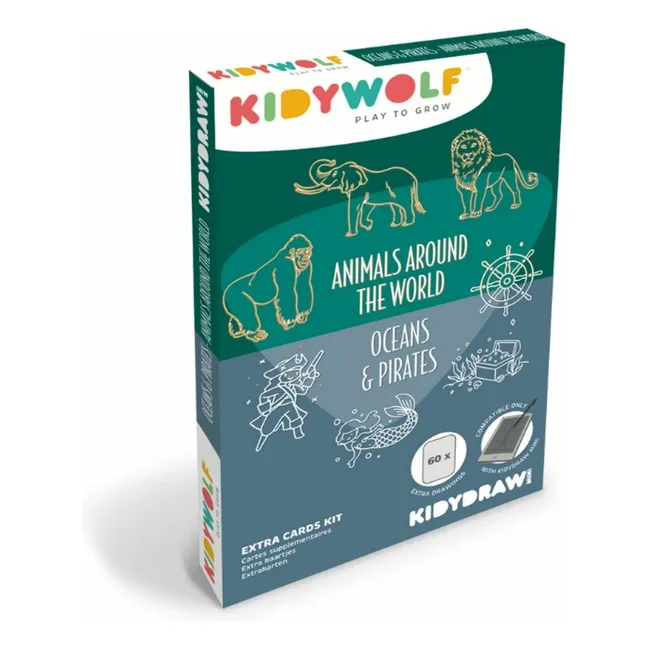 Recambio para Kidydraw Mini - Piratas, princesas y animales salvajes