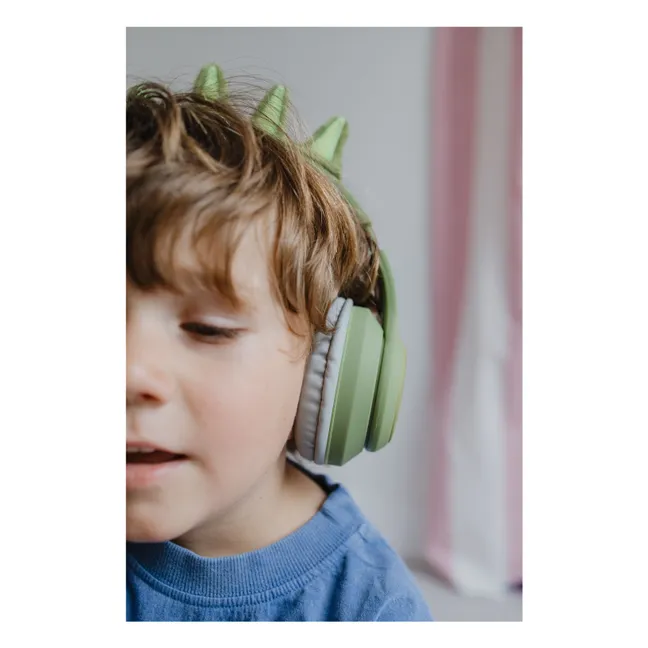 Dinosaur headphones | Green