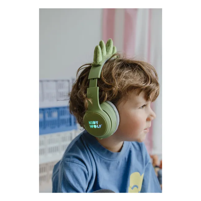 Casque audio Dinosaure | Vert