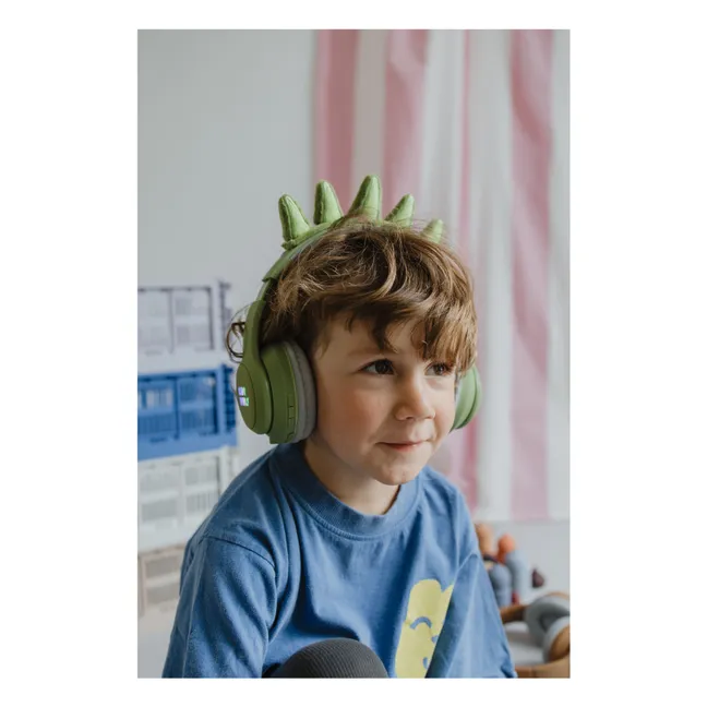 Casque audio Dinosaure | Vert