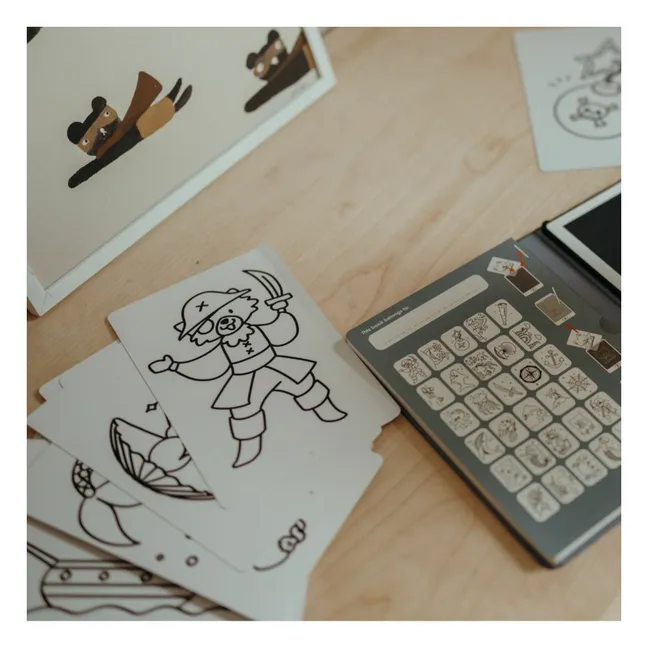 Nachfüllpackung für Kidydraw Mini - Piraten, Prinzessinnen und wilde Tiere